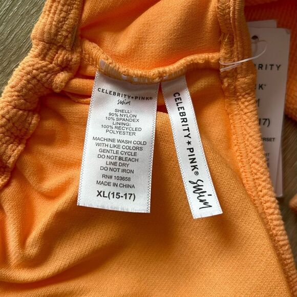 NWT … CELEBRITY PINK SWIM “Size: XL - (15-17)” Swimsuit - Picture 7 of 9